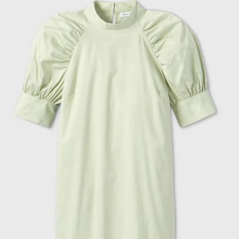 Target Mint Green Puff Sleeve Dress with POCKETS!